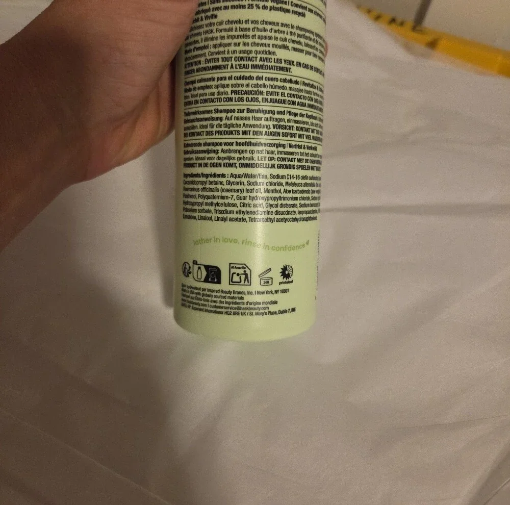 Hask Soothe Scalp Care + Tea Tree Rosemary Shampoo 16 Oz New